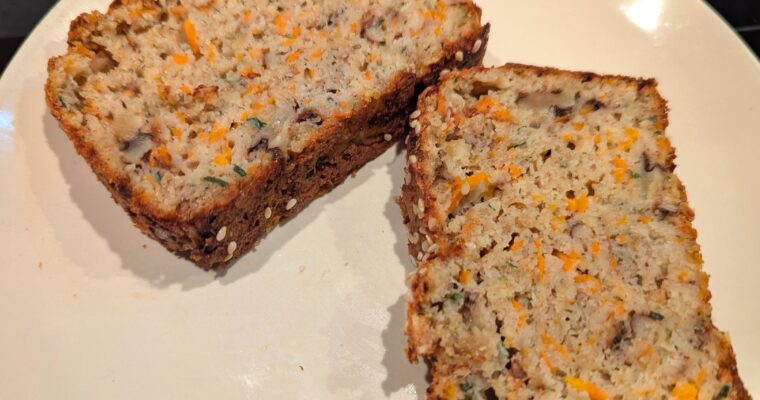 Savory Carrot Dill Oat Bread with Walnuts