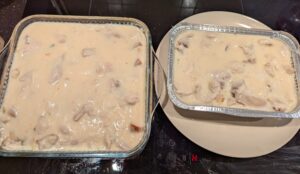 Sauced baking pans