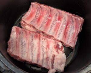 Spareribs searing in the Instant Pot
