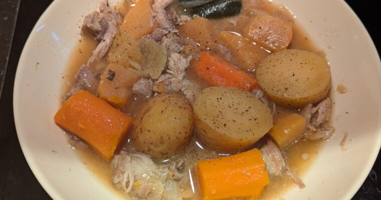 Pork and Root Vegetable Stew with Miso (Instant Pot)