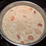 The finished pot of soup